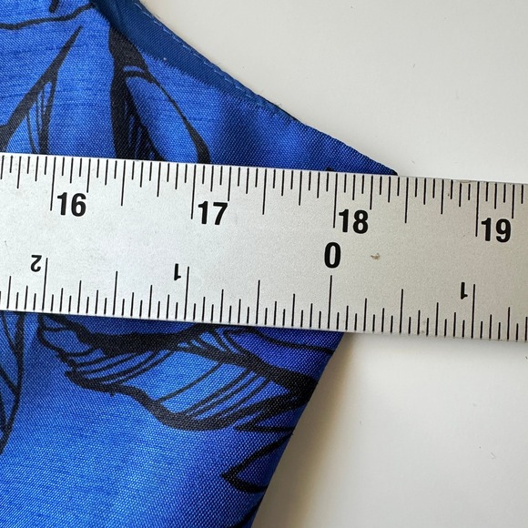 Sheri Martin‎ Dress Blue Floral  Cocktail Whimsical  Size 6 Retro Vintage Y2K - Picture 10 of 13